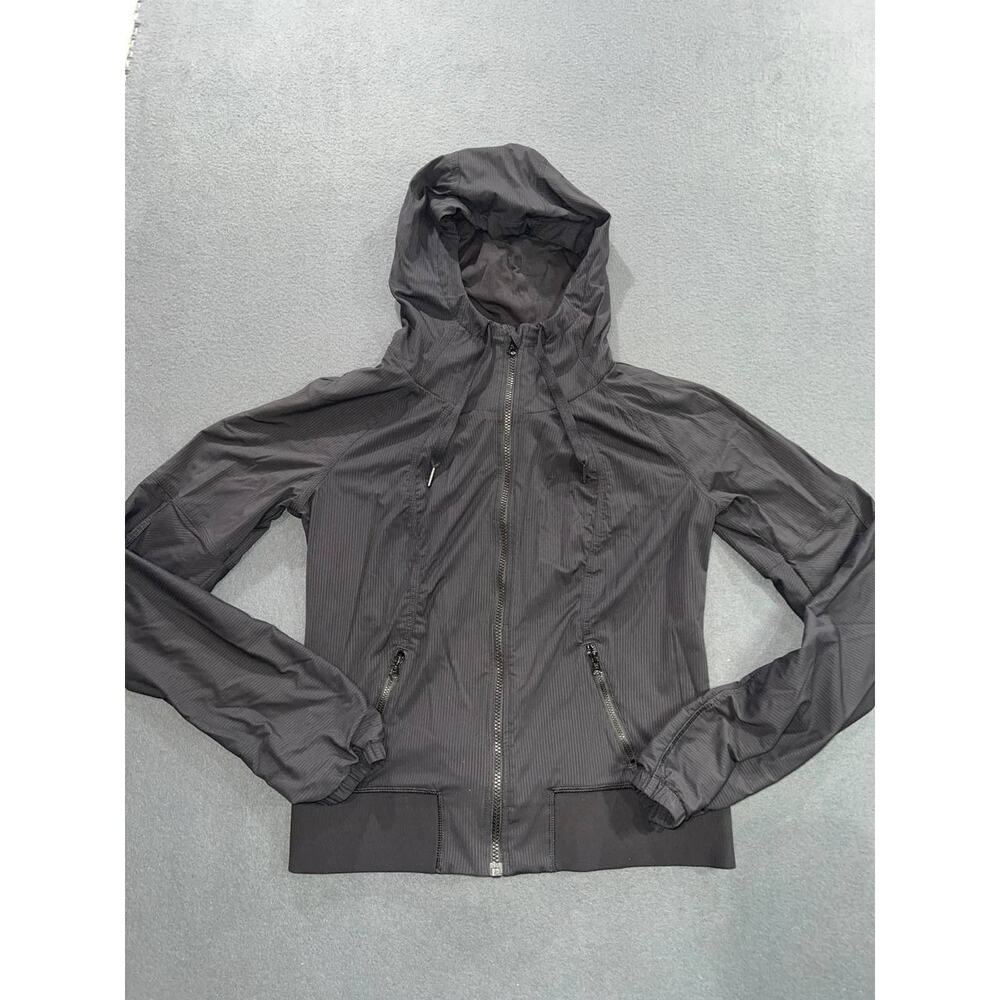 Lululemon Jacket Black Street Y2K Studi Full Zip Train Outdoor Hoodie 10 A009222 - Picture 3 of 12